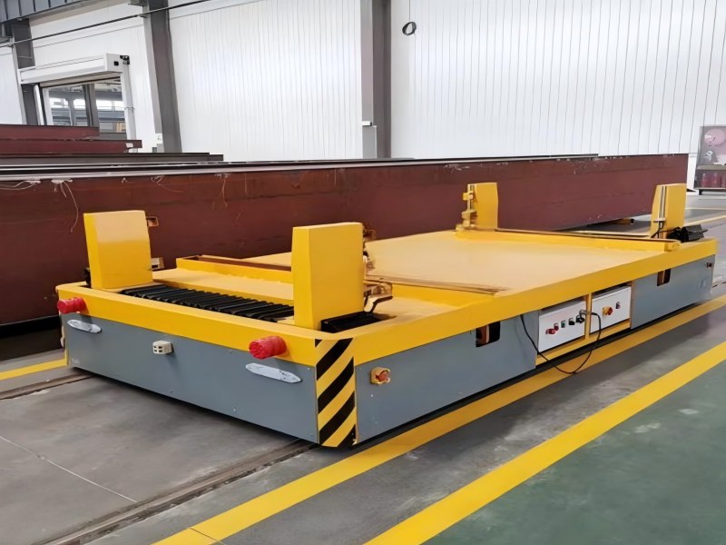 cable powered rail transfer cart