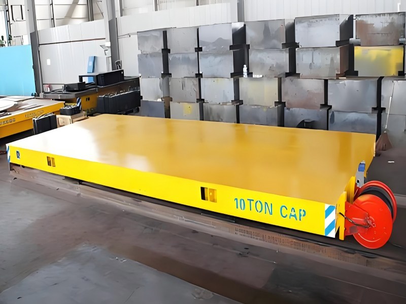cable powered rail transfer cart