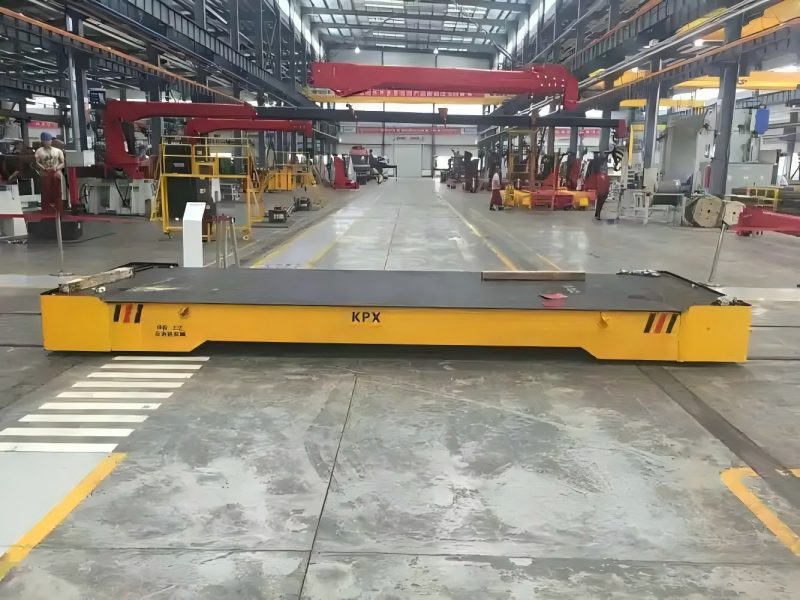 cable powered rail transfer cart